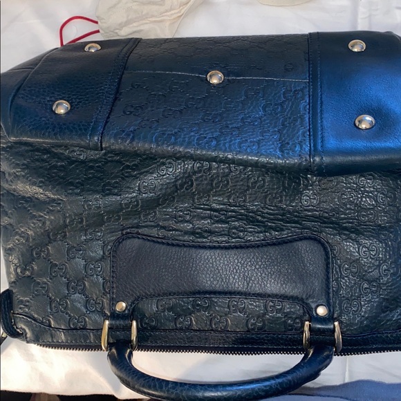 Gucci Hunter Green Satchel with Gold Accents - Picture 12 of 12